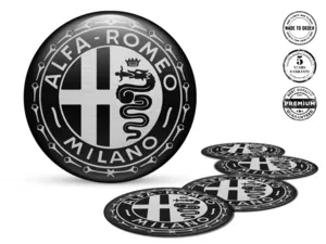 Alfa Romeo Adesivi Silicone Edizione Etichette Ruota Custom